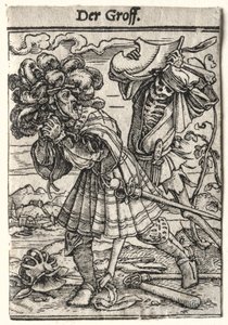Dança da Morte: O Conde, c. 1526 de Hans Holbein