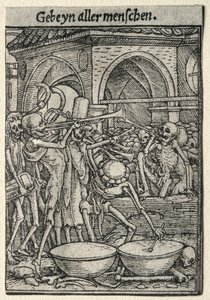 Dança da Morte: As Trombetas da Morte de Hans Holbein