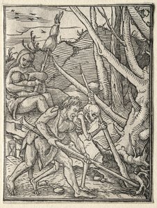 A Dança da Morte: Adam Lavrando a Terra de Hans Holbein