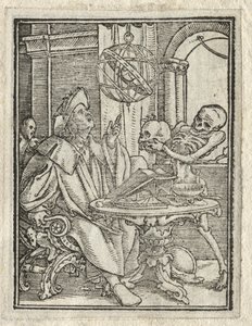 A Dança da Morte: O Astrólogo; O homem rico de Hans Holbein
