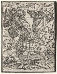 A dança da morte: o conde ou conde. de Hans Holbein