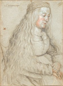 Noiva sentada com cabelo esvoaçante e tiara