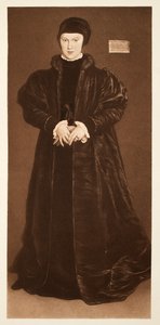 Christina da Dinamarca, Duquesa de Milão, c.1538, pub. 1640 (collotype) de Hans Holbein der Jüngere