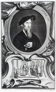 Edward Seymour, 1º Duque de Somerset, gravado por Jacobus Houbraken, 1738 de Hans Holbein der Jüngere