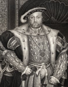 Retrato do rei Henrique VIII (1491-1547) de &39;British Retratos Lodge&39;, 1823