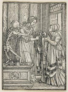 A Condessa da Dança da Morte (Lyon), 1538, 1523-1526 de Hans Holbein der Jüngere