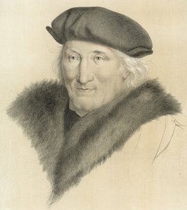 Retrato não identificado por Hans Holbein, da coleção real inglesa