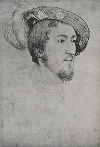 Um cavalheiro: desconhecido, c1532-1543 1945 de Hans Holbein der Jüngere