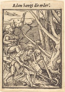 Adão balança a terra de Hans Holbein der Jüngere