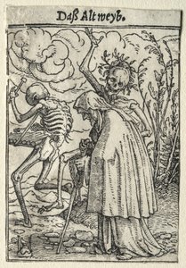 Dança da Morte: A Velha de Hans Holbein the Younger