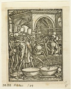 Dança da Morte, placa 39 de Gravuras de Livros do Século XVI