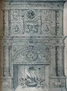 Desenho da peça da chaminé, c1537 de Hans Holbein der Jüngere