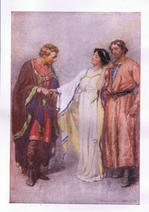 Como você diz Meu prisioneiro ou meu convidado (The Winters Tale), de Obras Completas de Shakespeare, publicado por George Harrap & Co Ltd, década de 1920 de Hans Holbein der Jüngere