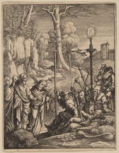 Jesus confronta os seus detractores de Hans Holbein the Younger