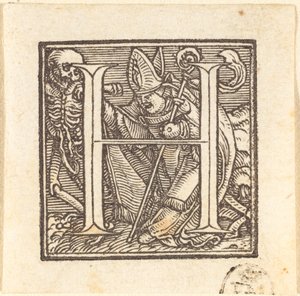 Letra H. de Hans Holbein der Jüngere