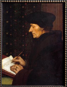 Retrato de Erasmus de Roterdão (Desiderius Erasmus Roterdamus) de Hans Holbein der Jüngere