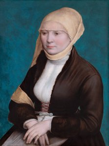 Retrato de uma mulher do sul da Alemanha de Hans Holbein the Younger