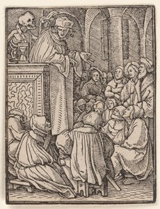 O clérigo, de A dança da morte de Hans Holbein the Younger