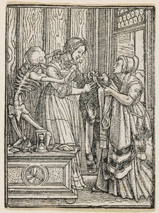 A Condessa de «A Dança da Morte» (Lyon), 1538 de Hans Holbein the Younger