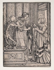A condessa, de «A dança da morte» de Hans Holbein the Younger
