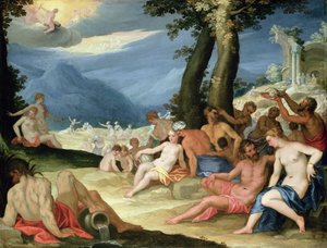 A seca durante os Phaetons Viagem com o Sol, 1604 (óleo sobre cobre)