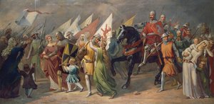 Retorno dos soldados de Zurique da Batalha de Dattwil de Hans Jakob Oeri