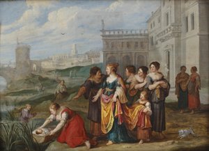Descoberta de Moisés de Hans Jordaens III