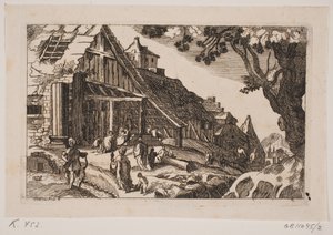 Paisagem com a Sagrada Família e os Santos Três Reis de Hans Jørgen Kirksteen
