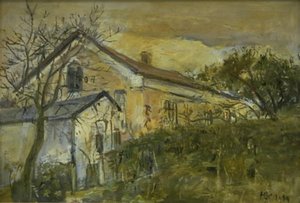 Forsamlingshuset em Slagslunde de Hans Knudsen