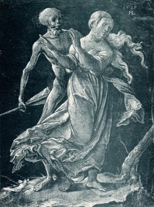 A morte capturando uma garota de Hans Leu