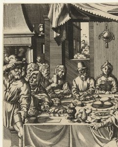 Casamento em Caná de Hans Liefrinck (I) (attributed to)