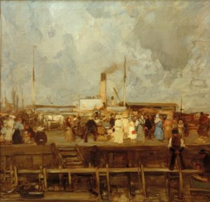 Chegada do navio a vapor de Hans Looschen