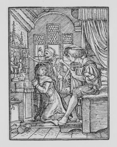 A Freira, de A Dança da Morte, c. 1526, publicado em 1538.