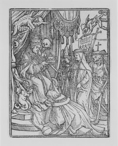 O Papa, de A Dança da Morte, c. 1526, publicado em 1538.