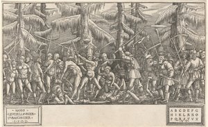 Batalha dos Homens Nus e Camponeses de Hans Lützelburger, after Master NH