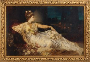 Charlotte Wolter (1834-1897) como "Messalina" em "Arria e Messalina" de Adolf von Wilbrandt de Hans Makart