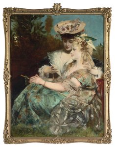 A carta de amor, 1875 de Hans Makart