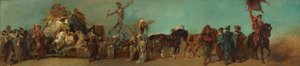 Esboço do desfile de 1879 — A Cooperativa dos Grossistas de Hans Makart