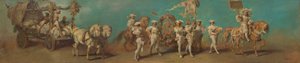 Esboço para o cortejo festivo de 1879 - Os moleiros e padeiros de Hans Makart