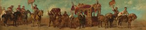 Projecto para o cortejo festivo de 1879 - Os fabricantes de carros, seleiros, fabricantes de correias e fabricantes de bolsas de Hans Makart