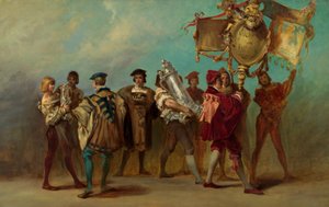 Projeto para o cortejo festivo de 1879 - gravadores e fundidores de bronze de Hans Makart