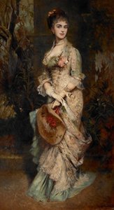 Retrato de Hanna Klinkosch (1849-1925), de 1890 Princesa do Liechtenstein por casamento