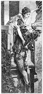 Romeu e Julieta, c1880-1882 de Hans Makart