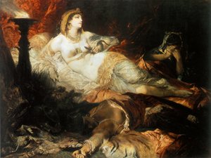 A morte de Cleópatra, 1875.