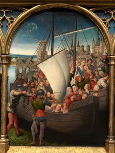 Detalhe da Relíquia de Santa Úrsula de Hans Memling