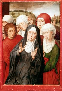 Díptico de Granada: "As piedosas mulheres e São João Evangelista" Pintura de Hans Memling (1435/40-1494) Dim 51x36,5 cm Granada, Capela Real de Hans Memling