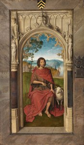 Painel exterior do Tríptico de Jan Floreins de Hans Memling