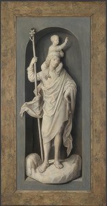 São Cristóvão. Por volta de 1478 de Hans Memling