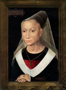Retrato de Marie, filha de Willem Moreel, 1480. de Hans Memling