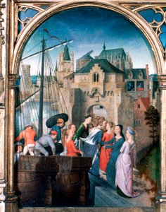 Santuário de Santa Úrsula, chegada a Colônia, 1489 de Hans Memling